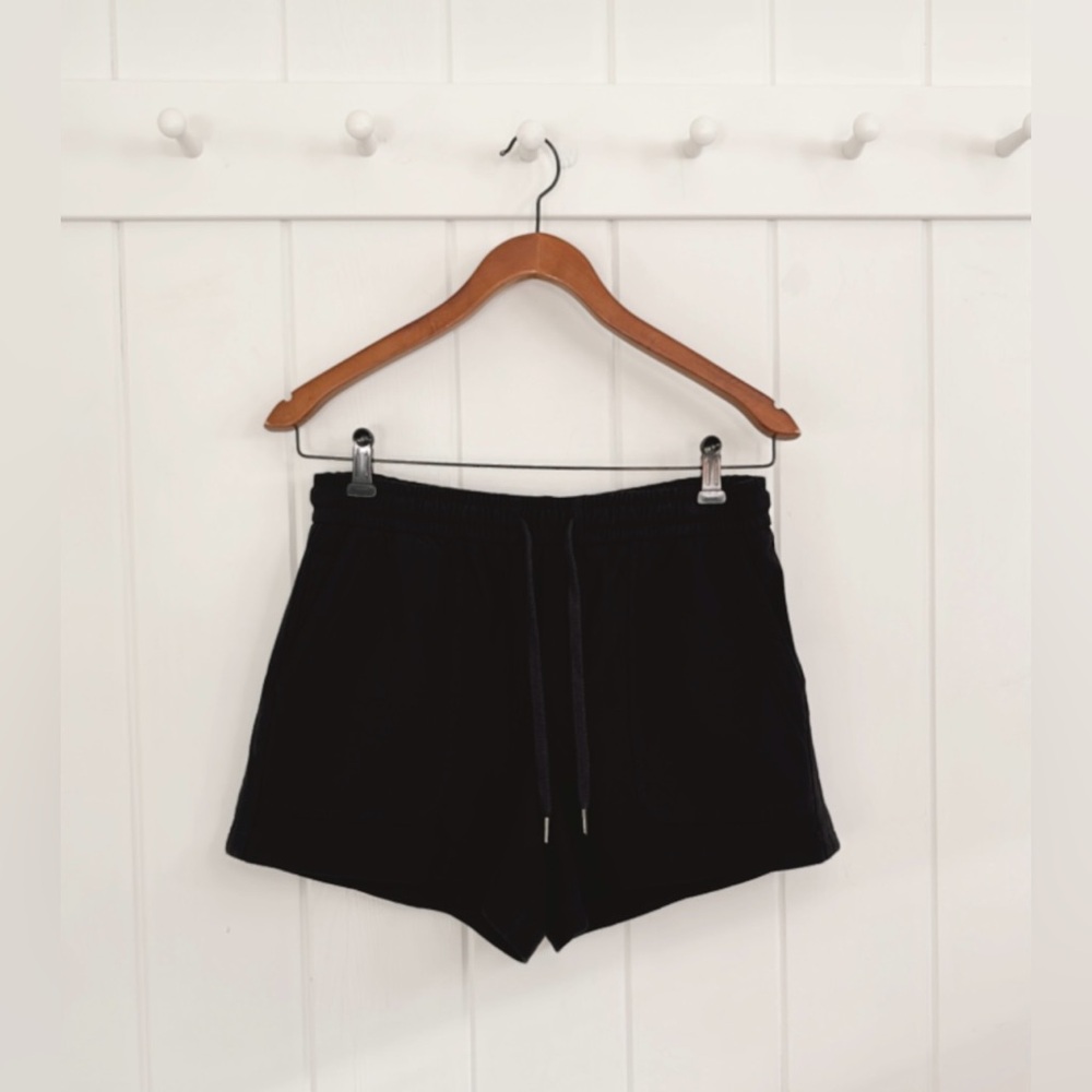 Athleta Farallon Shorts Athletic Cotton Spandex Casual Beach Black Gym Workout